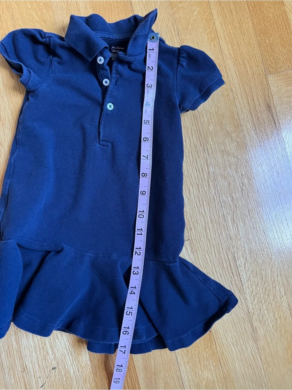 Ralph Lauren Girls' Navy Polo Dress size 12M